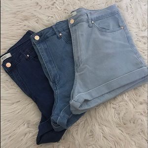 3 Jean Shorts